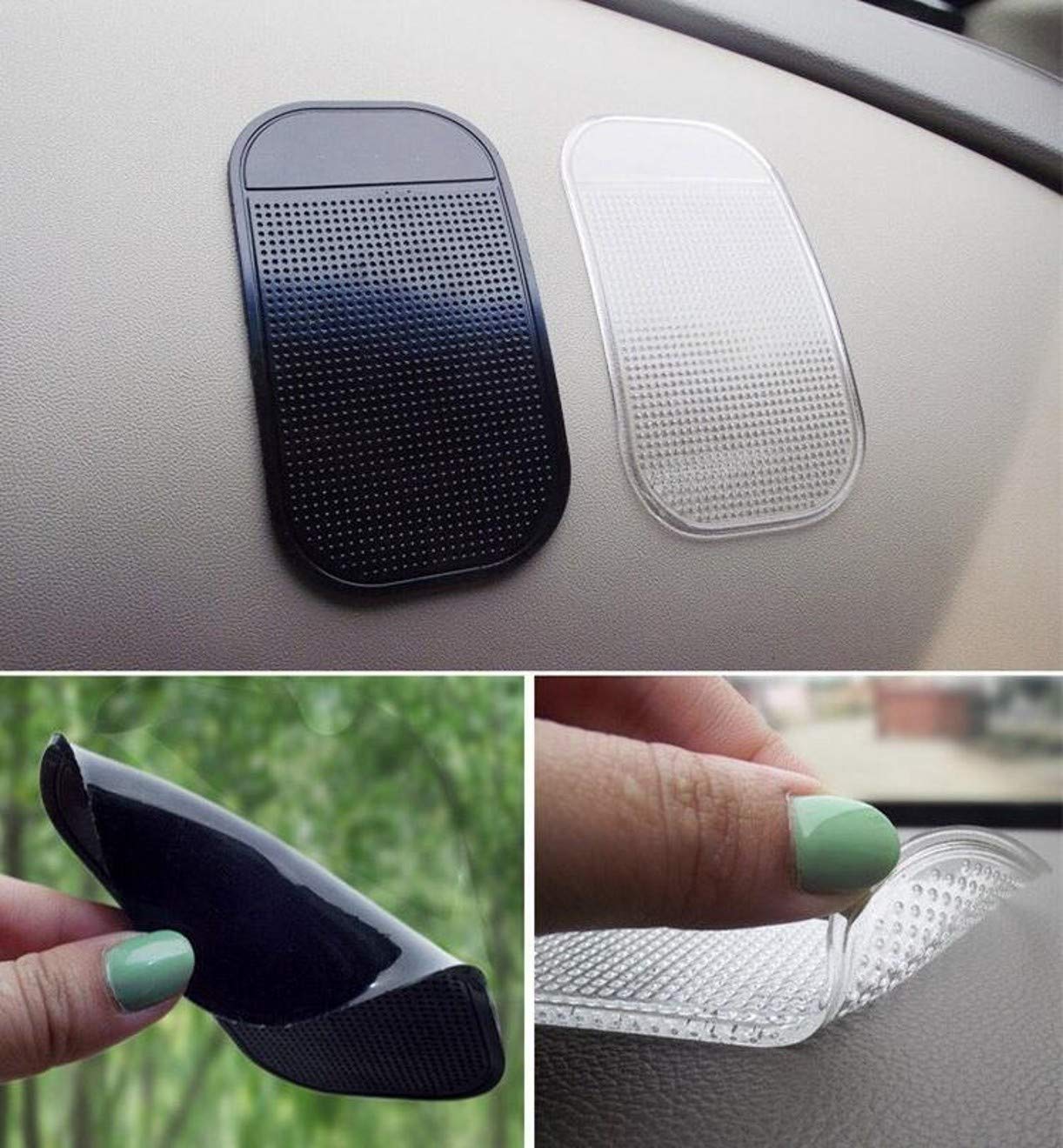 ZHONGJIUYUAN 10-Pack (2COLOR) Universal Car Dashboard Magic Anti Slip Mat Super Adhesive Force Economical Car Mobile Phone Slip Best Mat Non-Slip Sticky
