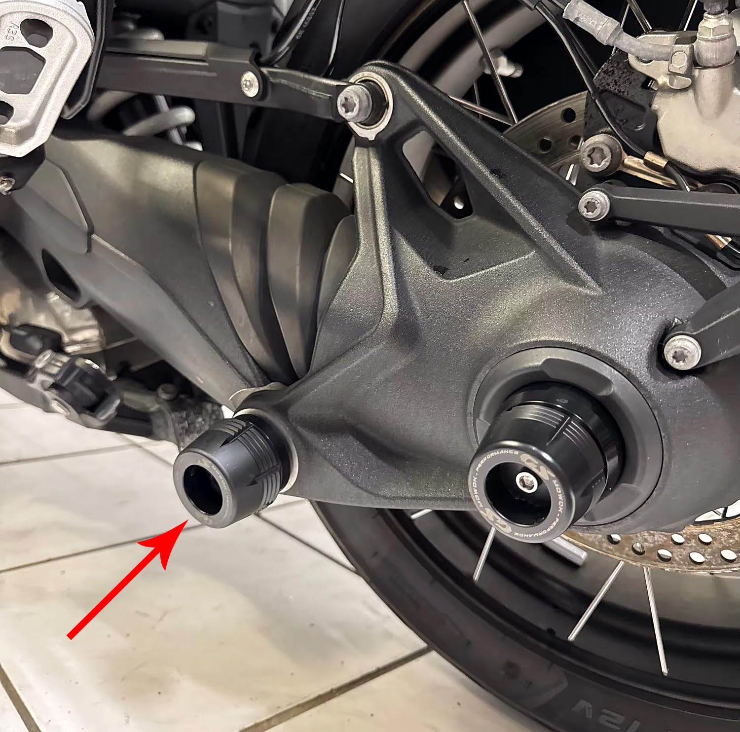 Motorrad Schutzpads für R1300GS 2024 2025 Zubehör R1300 GS GS1300 R1200GS LC R1250GS R 1200 1250 GS GS1200 R1250 GSA 1250GS Adventure HP Kardano-Schutz Anti-Kollisionsschloss (Schwarz)