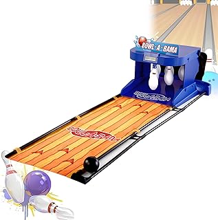 Elektrische Bowlingmaschine für Kinder, Bowlingbahn-Arcade-Spiel, mit automatischer Rückstellung, elektronischer LED-Anzeigetafel mit simulierten Soundeffekten, Spaß für Kinder und Erwachsene 2m