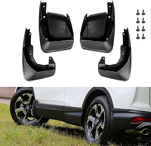 Xotic Tech - Juego completo de 4 protectores contra salpicaduras para guardabarros delanteros y traseros, con accesorios de hardware, compatible con