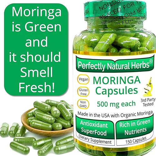 Miniatura 2 de Son 150cápsulas. Nuestra Moringa está hecha de hojas de moringa orgánica certificada.