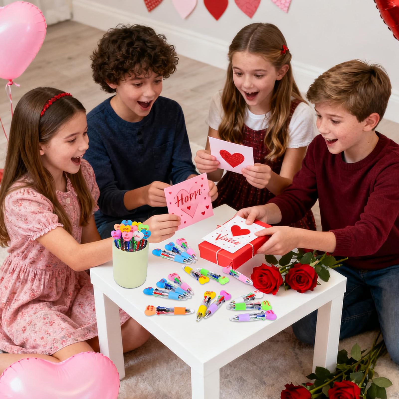 Amazon.com: LiYiQ 100 Pcs Valentine's Day Conversation Colorful