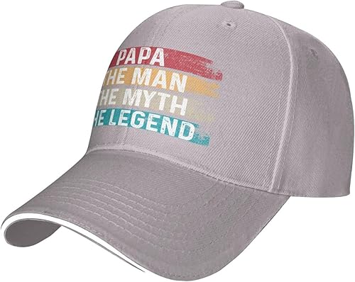 Miniatura 10 de Papa The Man The Myth The Legend - Gorra de béisbol para hombres y mujeres, ajustable, divertido sombrero para papá