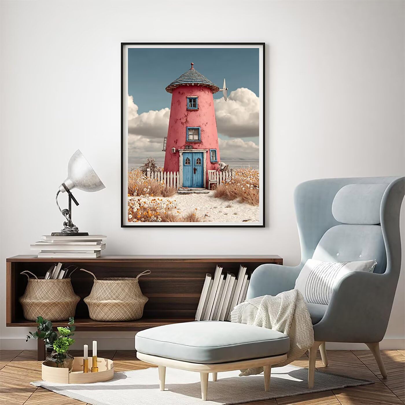 Landschaft Kabine Malen Nach Zahlen Erwachsene, Paint by Numbers Adult Anfänger Kreativ Set für, Heimwerk Malen Nach Zahlen Kinder, Pinsel und 36 Acrylfarbe Als, Deko Wohnzimmer 60 x 80 cm BJHWK119