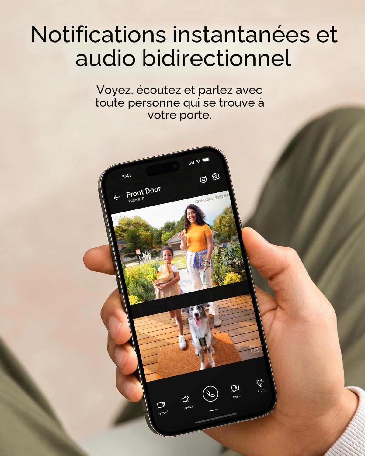 eufy Security Sonnette vidéo E340, double sonnette avec caméra avec détection de colis, vision nocturne couleur 2K Full HD, compatible avec HomeBase S380, utilisation gratuite (reconditionné)