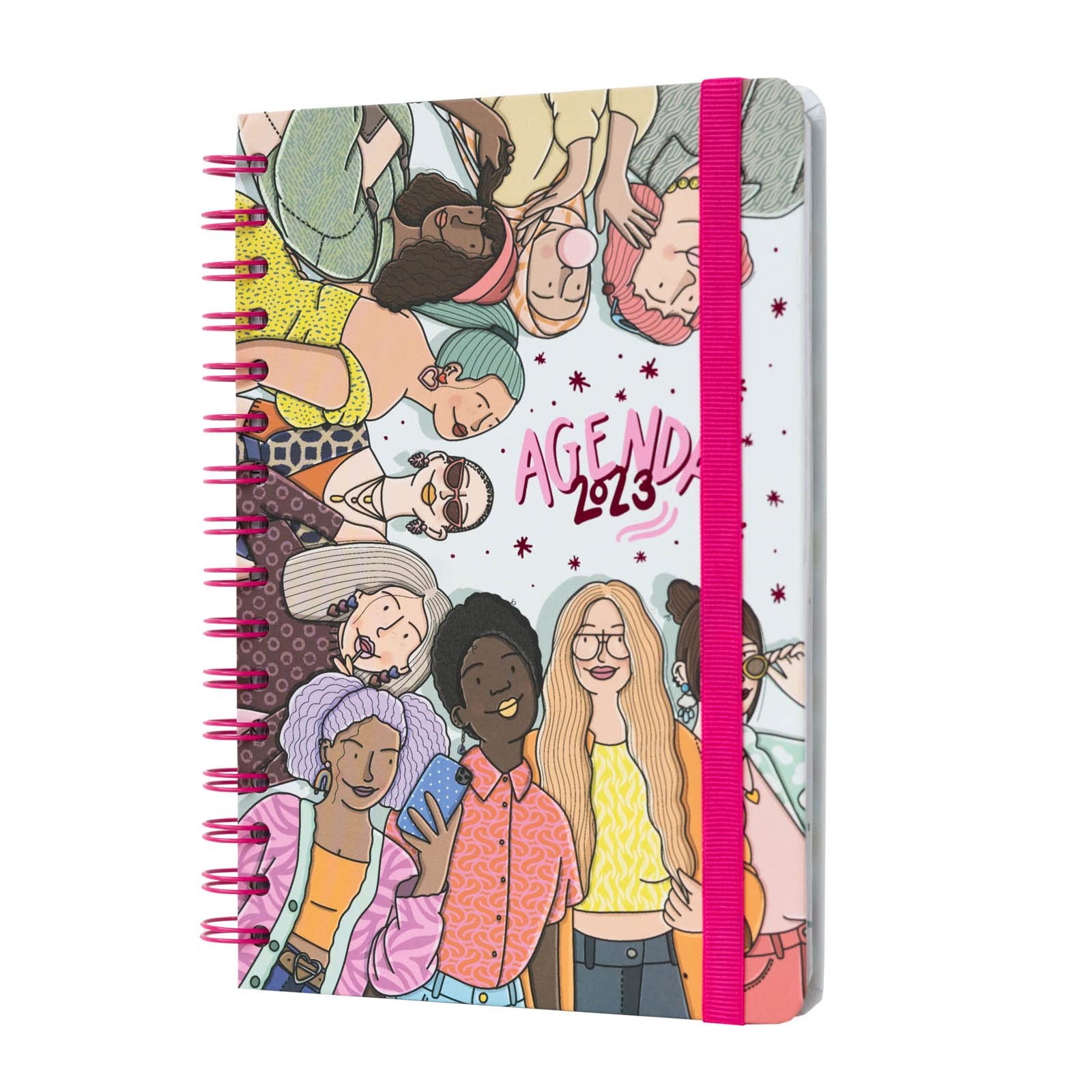 Grupo Erik Merchezafor A5 2023 Week To View Diary | January 2023 - December 2023 | 2023 Weekly Planner | A5 Planner With Stickers And Pocket | 2023 Diary | Cute Stationery