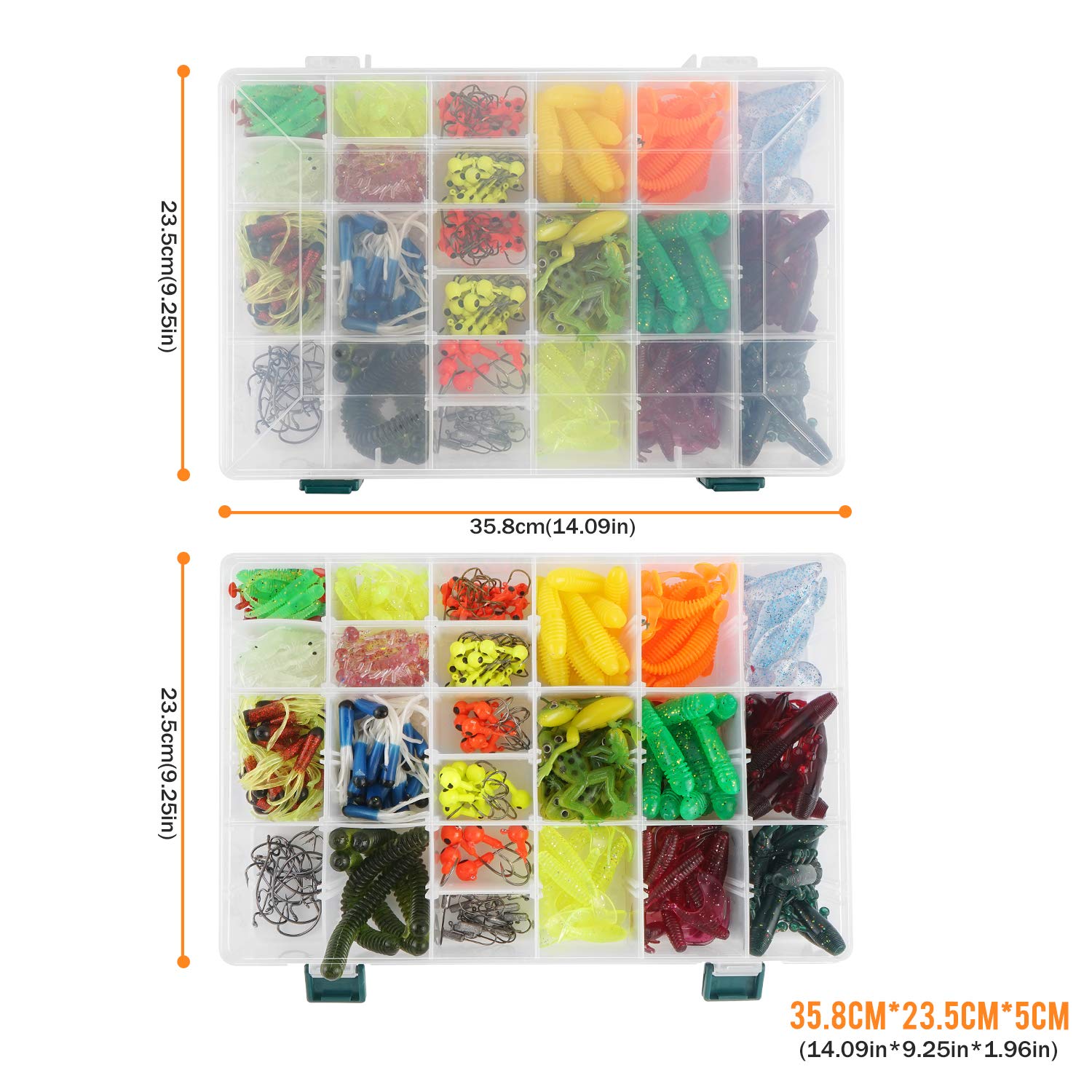 Esche Realistiche Luccio Set Esche Da Pesca Morbide - 8 Pezzi Con - Foto 6