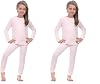 Dice girls Long Sleeve Top and underpants Rose,10 * 11 Years (Pack of 2)