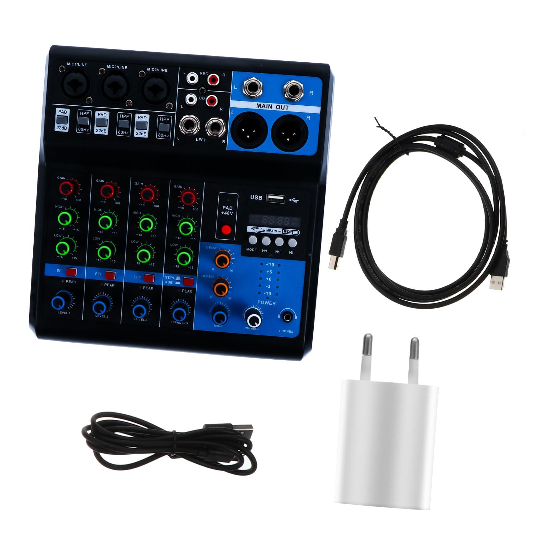 Table de mixage audio voies YARNOW console sans fil performance sonore - 8