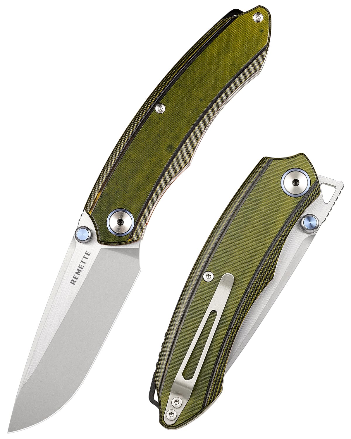 Wild Species Tactical Folding Knife,14C28N Blade 3.55" G10 Handle,Front Flipper EDC Knives with Thumb Studs Opener,Outdoor Camping Hiking Knife