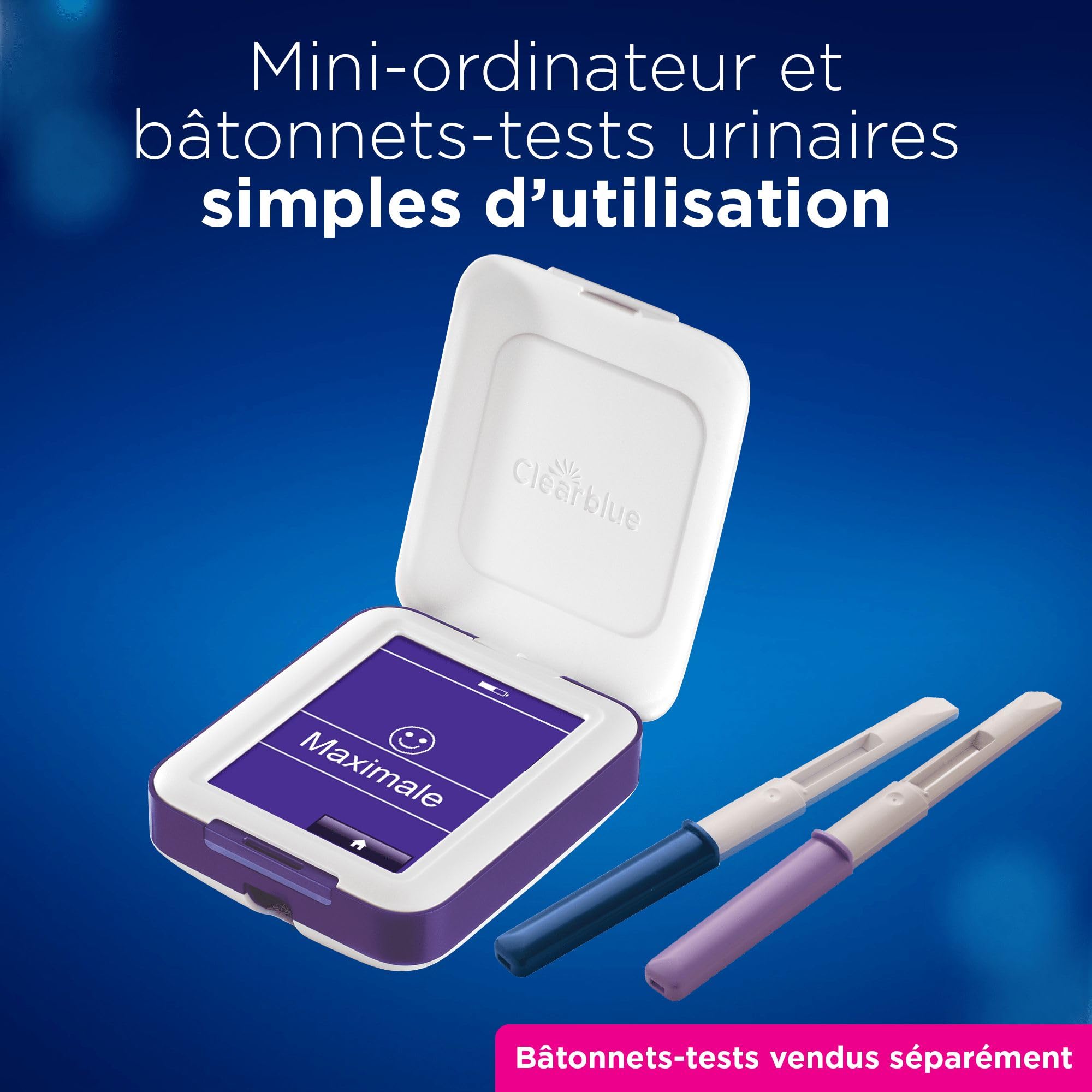 Clearblue Moniteur À Ecran Tactile De Fertilité Avancé, Teste Ovulation & Grossesse, Augmente Vos Chances de Concevoir Naturellement De 89% (Bâtonnets-Tests Vendus Séparément), L'Emballage peut varier