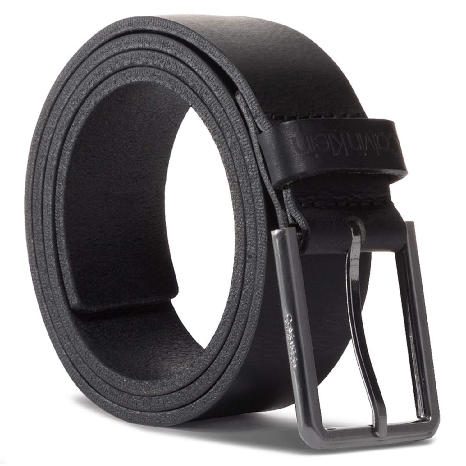 Calvin Klein Pasek męski 3,5 cm Essential Pas skórzany, czarny, 100 (Taille fabricant: 95)