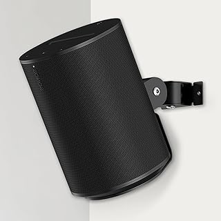 HeyMoonTong Wall Mount Bracket for Sonos ERA 100 Wireless Speaker - Adjustable Tilt & Swivel Sonos Accessories for Better Sound (Black, 1-Pack)