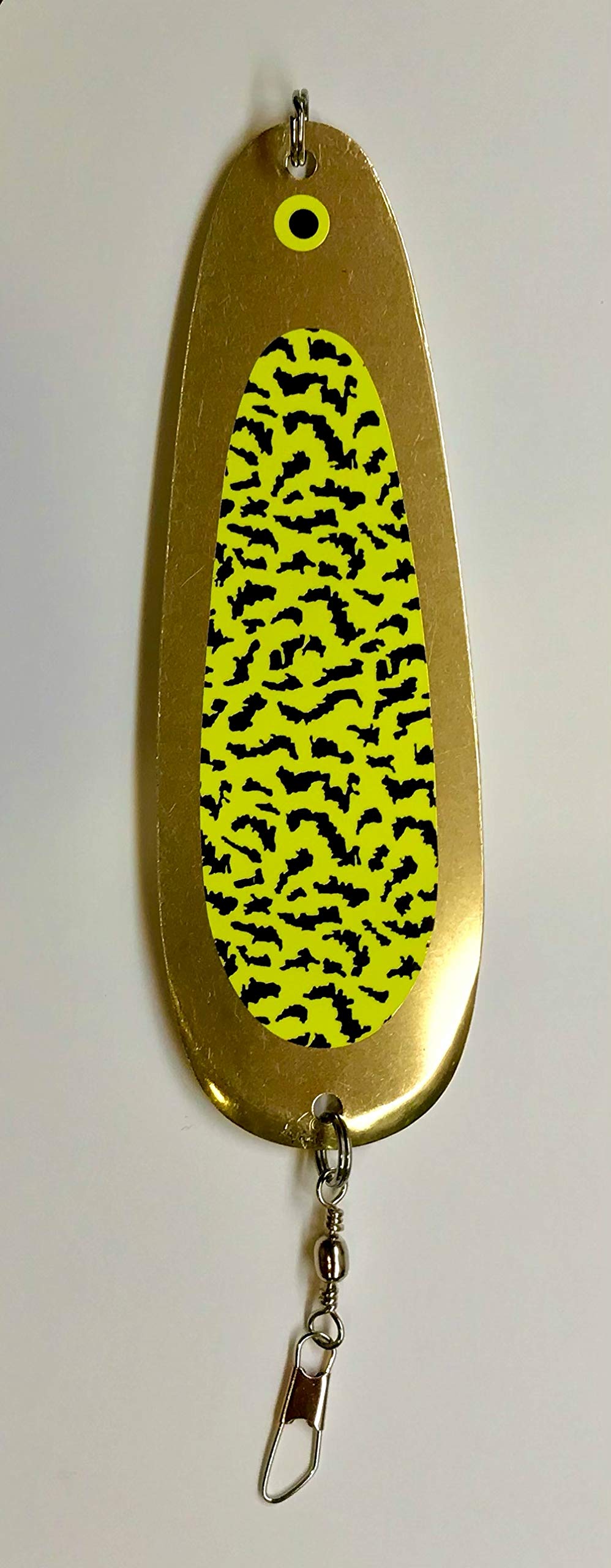 5.5-inch Trout Dodger: uv Yellow Tiger”