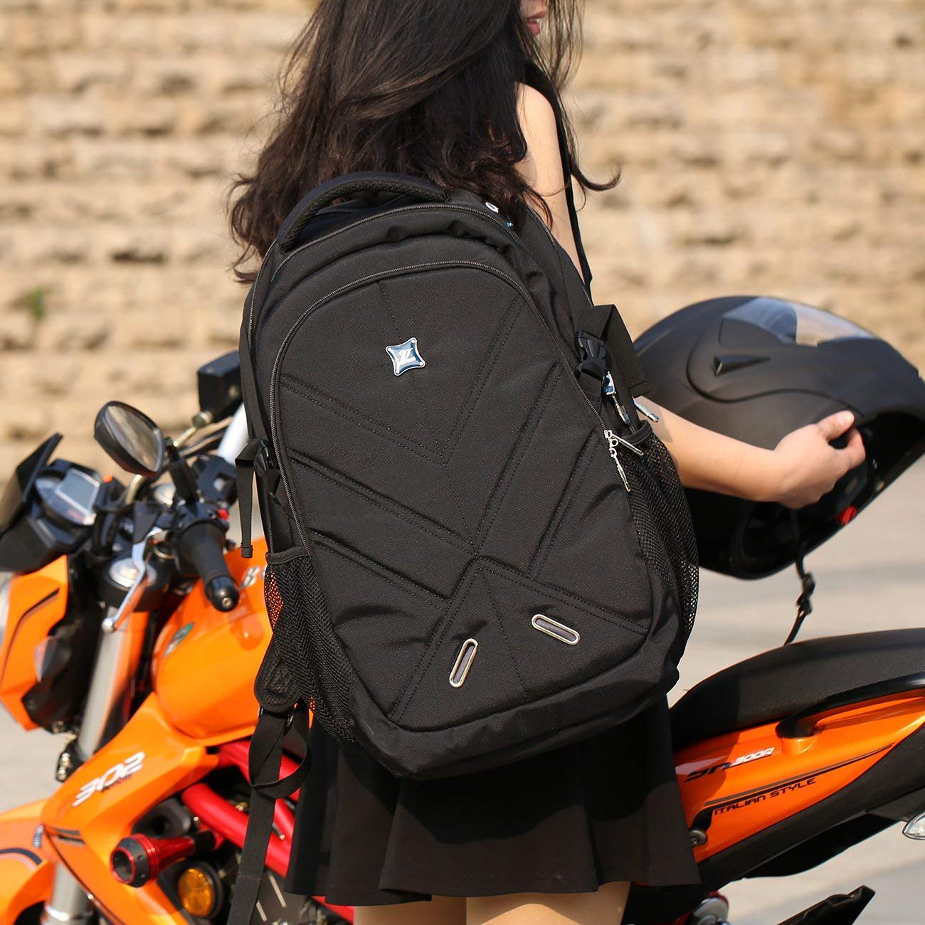 Women Waterproof School Backpack Travel 