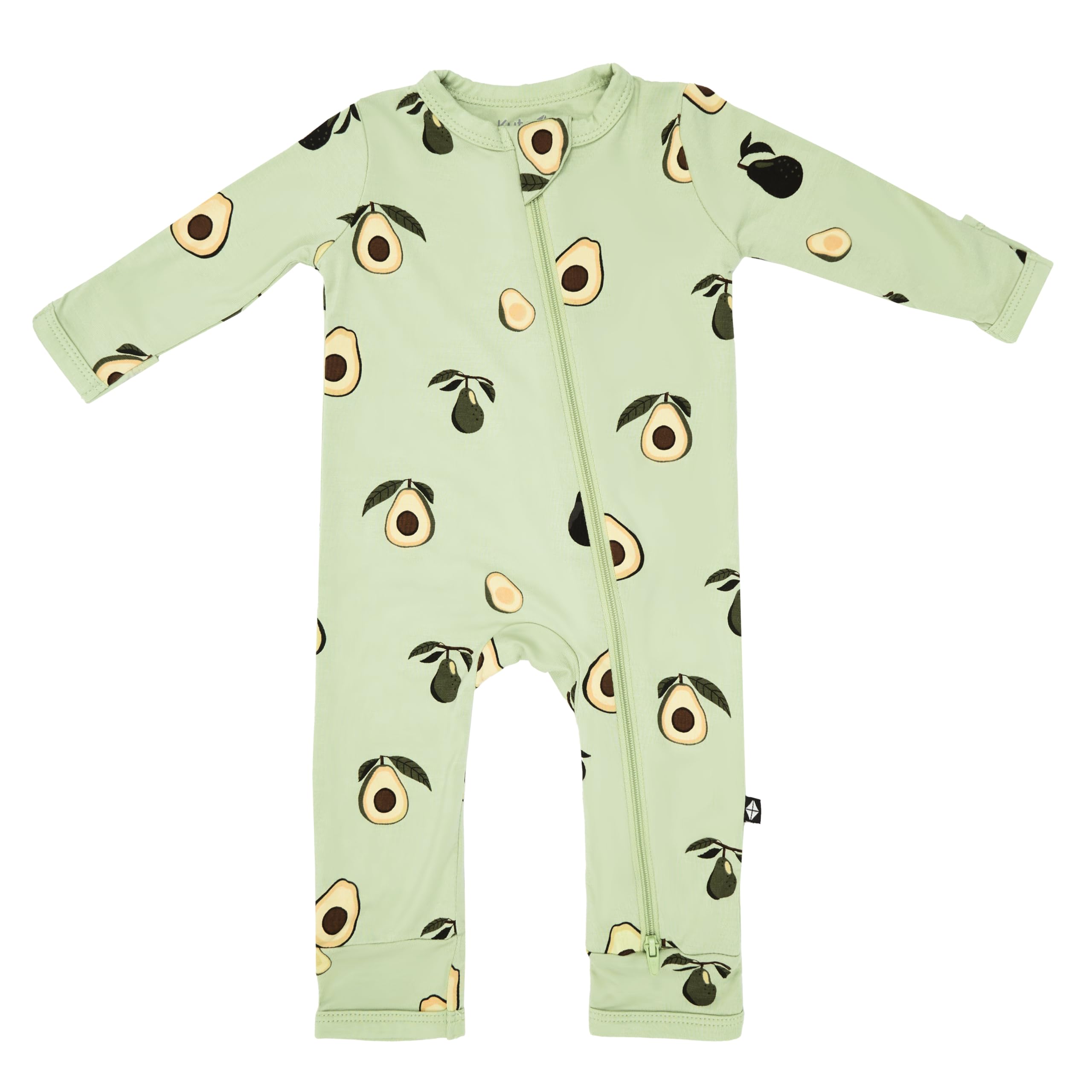 KYTE BABYUnisex Rayon Made From Bamboo Zippered Rompers 0-24 Months
