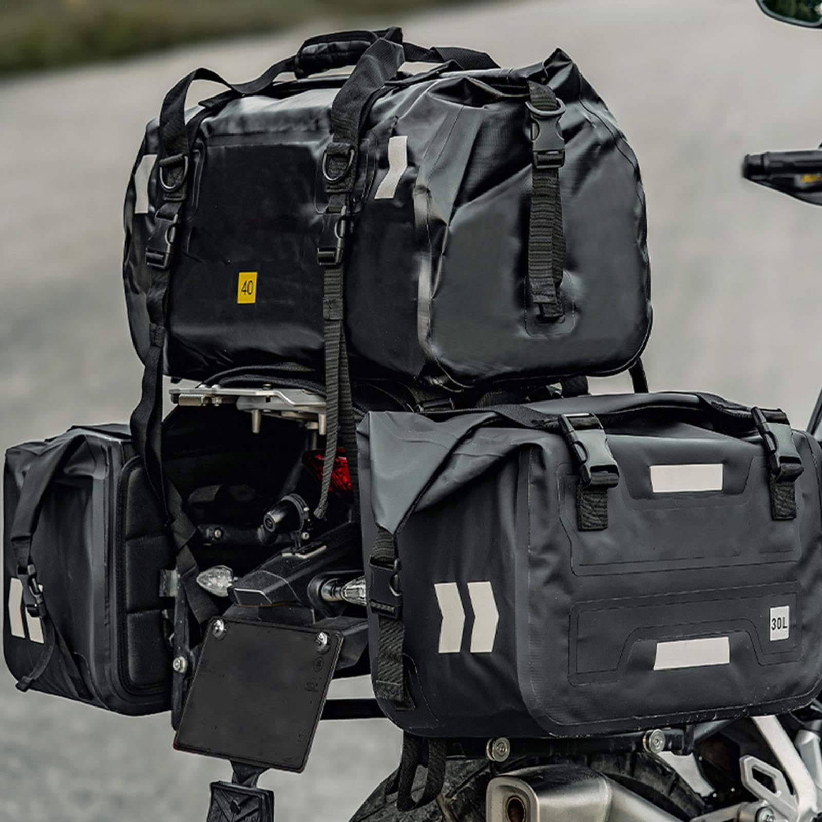 Borse da sella per moto impermeabili tasche laterali per borse da