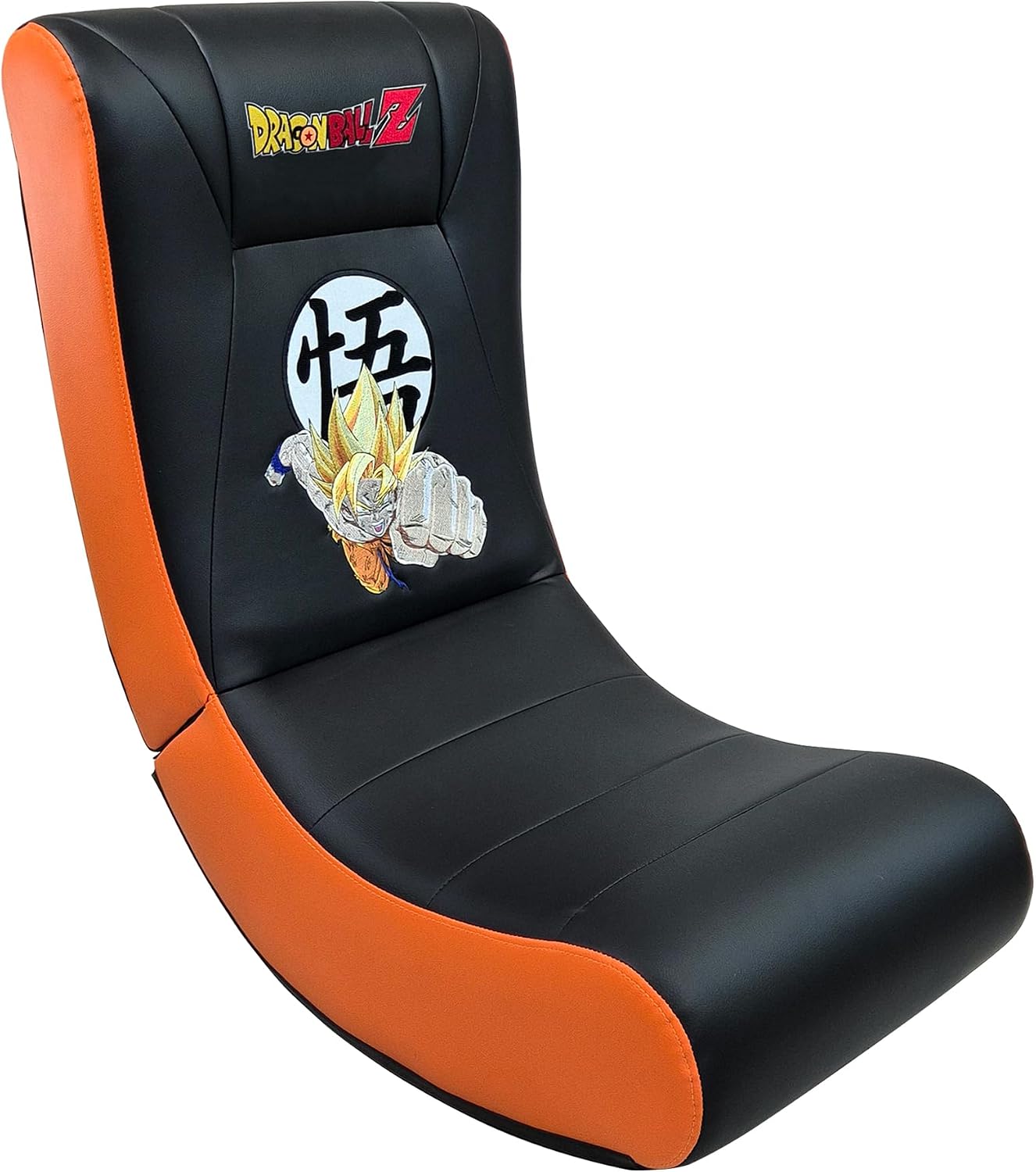 Subsonic – Gaming-Schaukelstuhl Dragon Ball – Ergonomic Schaukelstuhl mit offizieller Lizenz – Kunstleder in black and orange mit Stickereien – Bequemer Stuhl für Wohnzimmer oder Schlafzimmer