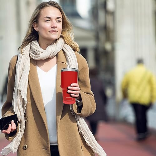 Miniatura 10 de Funda de silicona para maletero de vaso YETI de 20 onzas, 30 onzas, protección más segura y menos ruido para taza de café Yeti de 30 onzas y 20