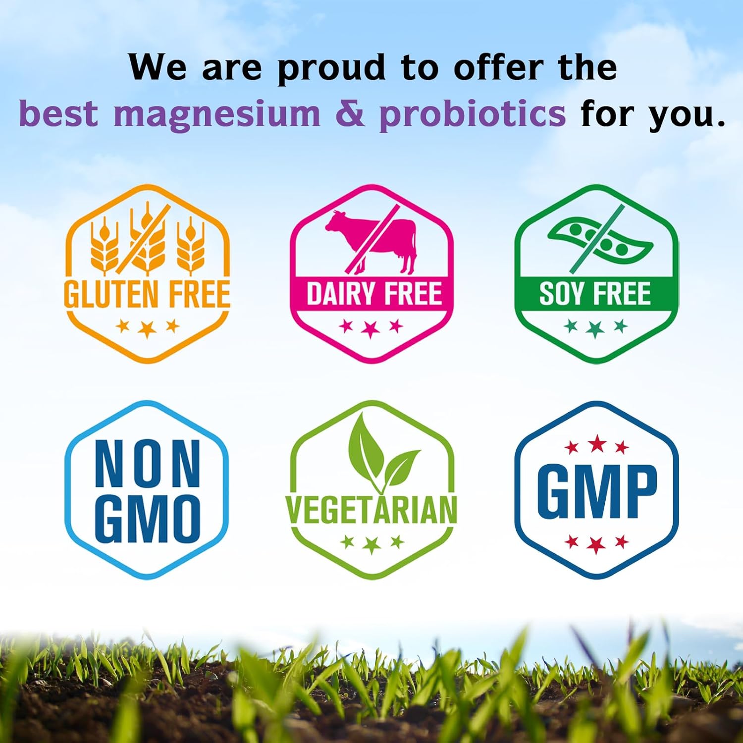 Innate Vitality Magnesium Glycinate & Probiotics 120 Billion Bundle, Non-GMO, No Gluten Dairy Soy & Vegan, Magnesium (120 Caps) & Probiotic (30 Caps)