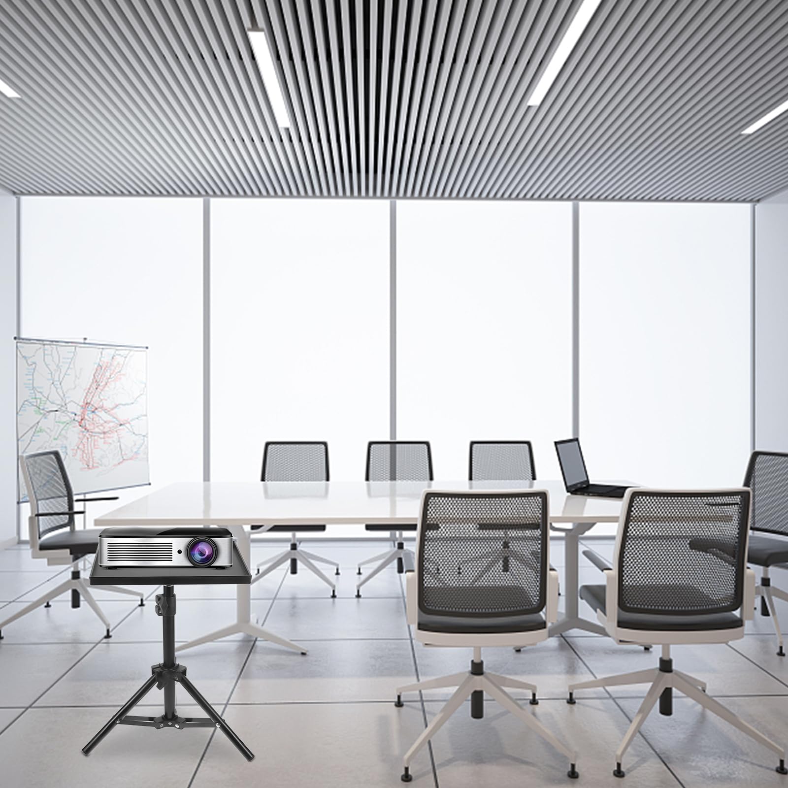 SUPVOX Soporte De Trípode para Proyector Altura Ajustable Trípode para Proyector con Altura Ajustable Trípode para Portátil Estante para Atril Planchar contra La Pared Varilla Telescópica