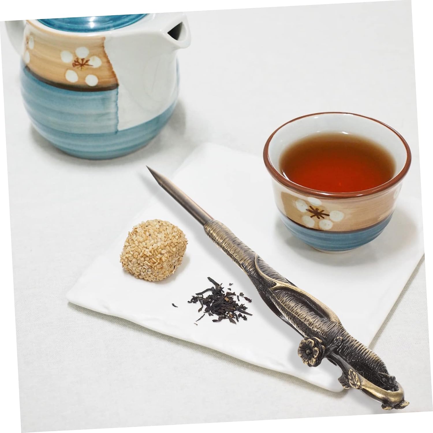 Pu'er Tea Tea Pry Tea Cone Wood Tea Knives Ice Brick Tea Puerh Puerh Tea Tool Tea Tong Tea Drinking Needle Puer Tea Cutter Tea Cutters Portable Alloy Metal