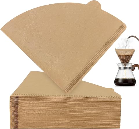 Clinuse 200Pcs Cone Coffee Filters #2, Unbleached Size 02...