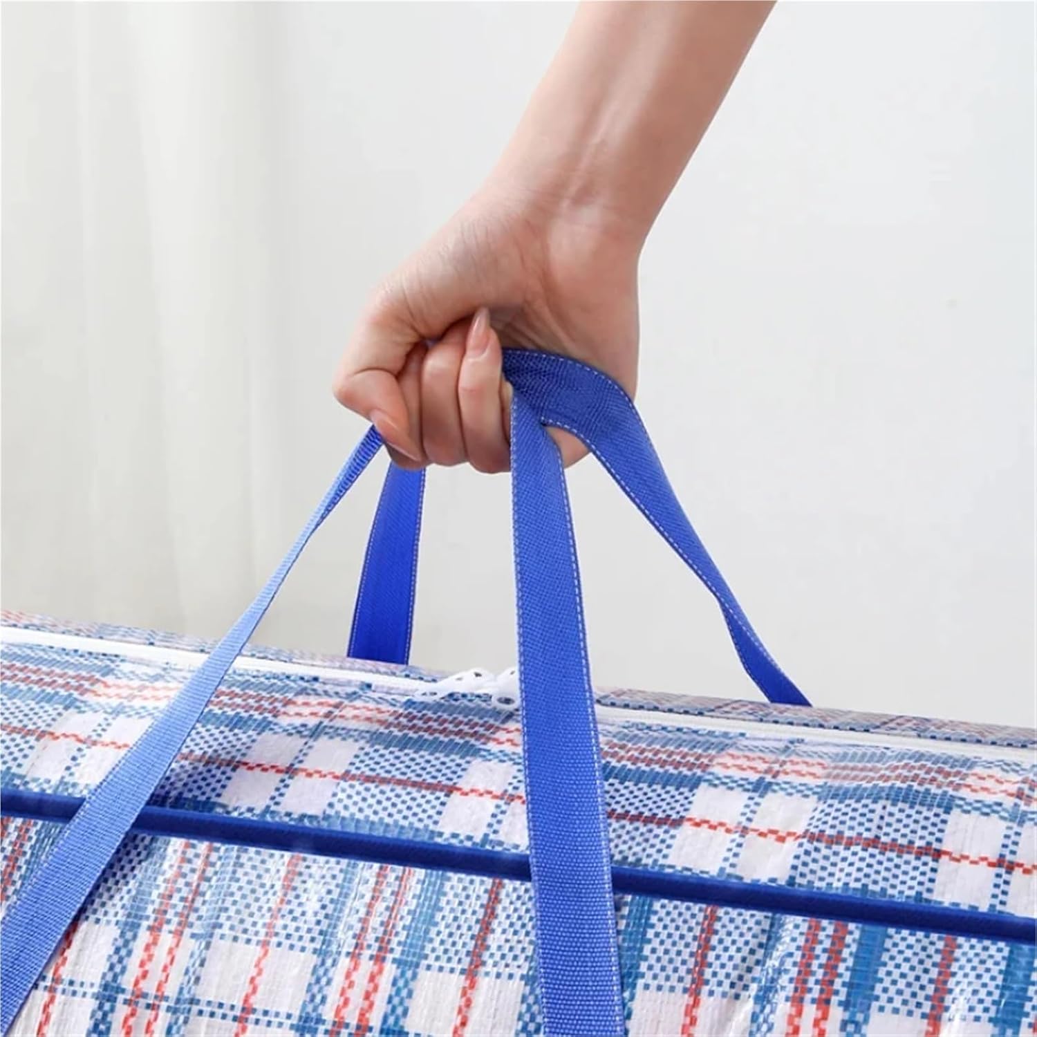 Heavy Duty Moving Bags 1PC Multifunctional Woven Bag Large Capacity Foldable Clothing Quilt Storage(US 14)