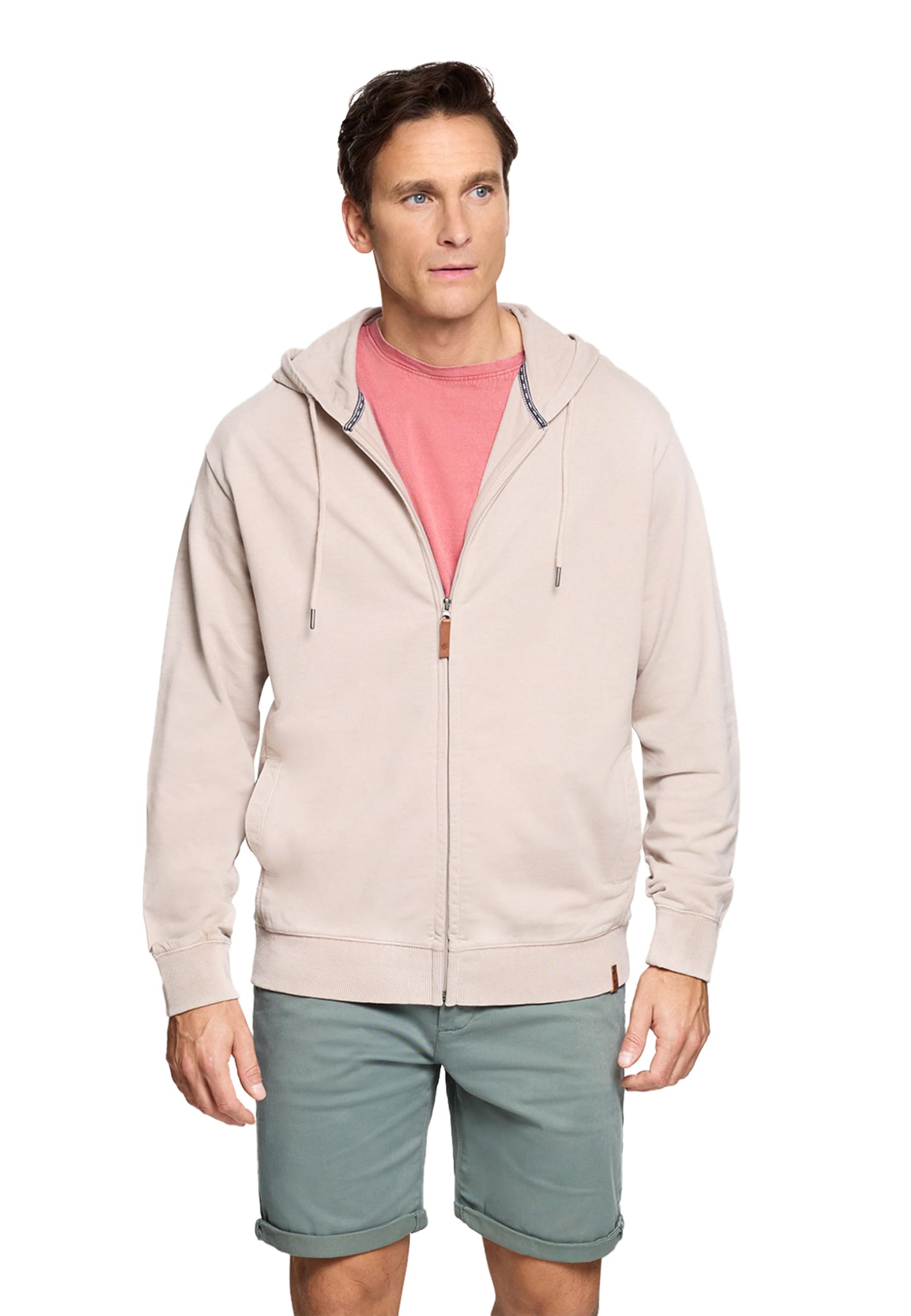 KOALA BAY | Wilbur | Sudadera Hombre Beige con Capucha | Sudadera con Cremallera Casual | Ropa Cómoda de Uso Diario | Moda Hombre
