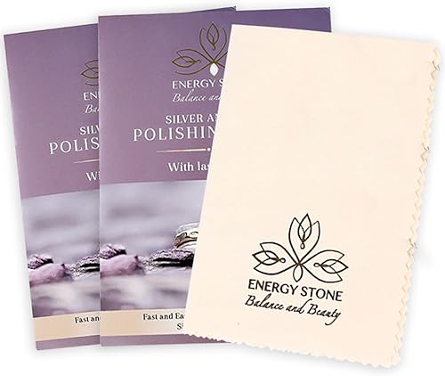 ENERGY STONE Paño de pulido de restauración de plata y oro, limpiador antideslustre con brillo duradero, para objetos de valor finos, metales