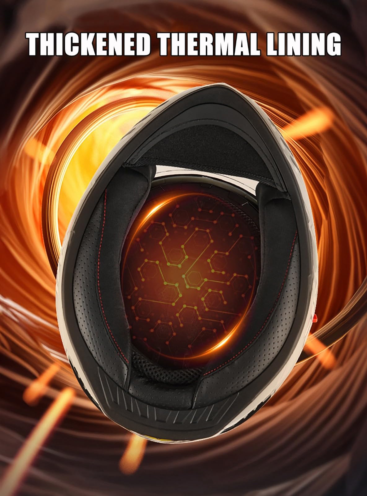 Kask szczękowy dla motocyklistów, integralny kask motocyklowy z certyfikatem ECE 2206, integralny kask motocrossowy, do jazdy po ulicy, uniseks, rozmiar A, rozmiar L (58-59 cm)