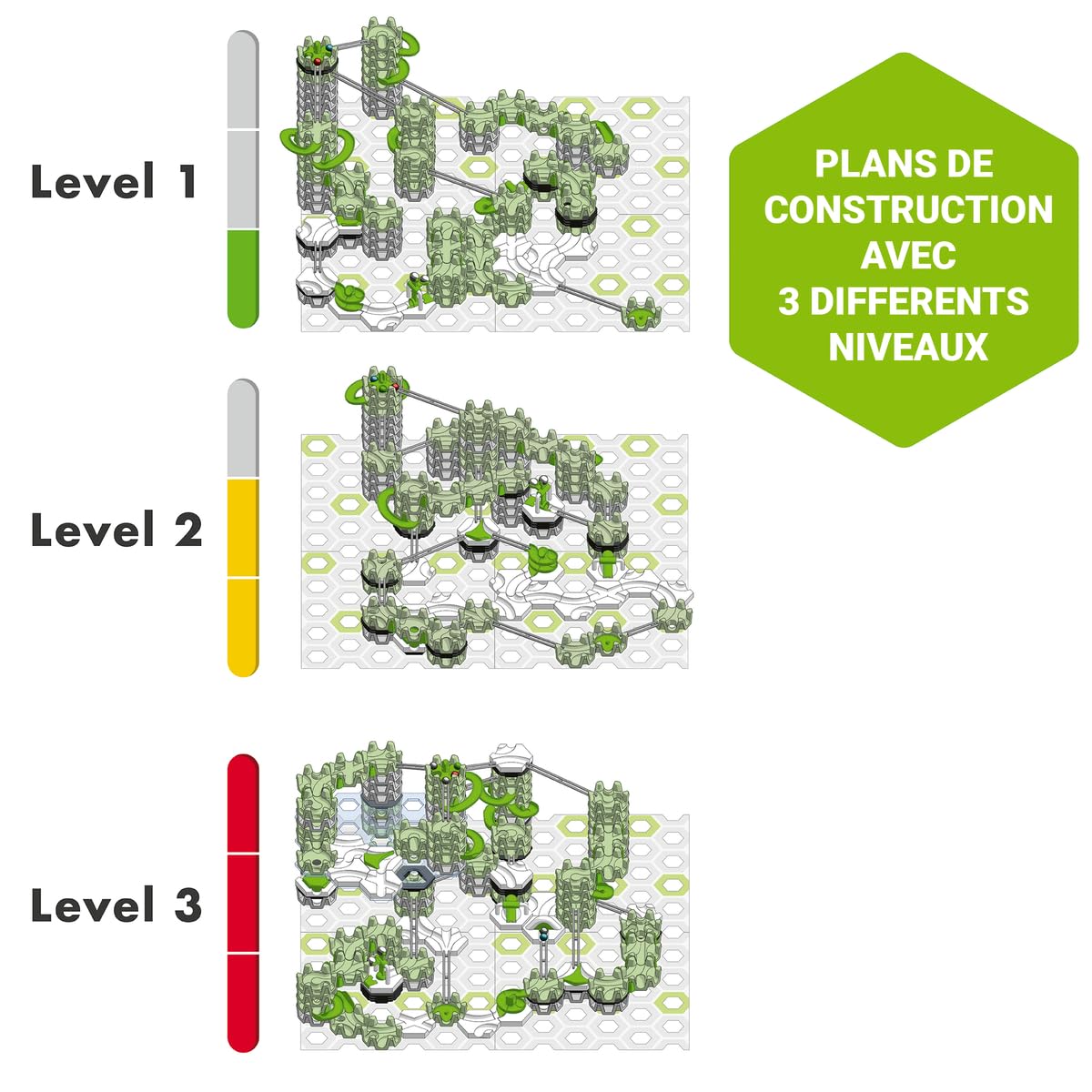Ravensburger - Gravitrax - Action Set Skytrax XL +200 pièces - Circuit de Billes - Jeu de Construction créatif - Dès 8 Ans - 25960