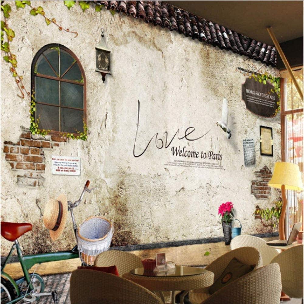 Amazon Clhhsy 剥離可能な3d壁画カスタム壁画レトロノスタルジックなレンガの壁の写真の壁紙寝室カフェバーレストランの背景の壁装壁紙壁画 1x100cm ウォールステッカー オンライン通販