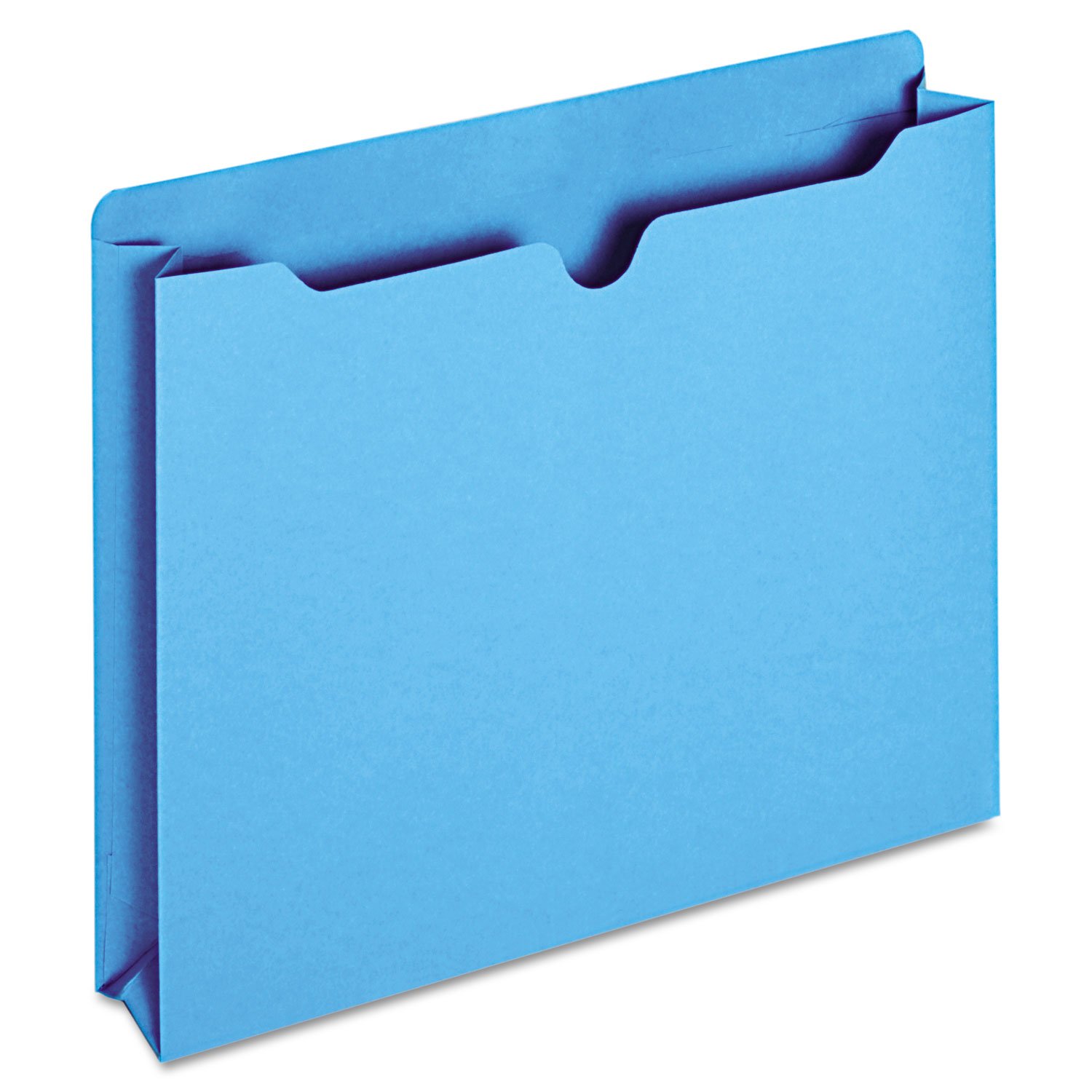 Globe Weis File Jacket, Two Inch Expansion, Letter, Blue, 50/Box Letter