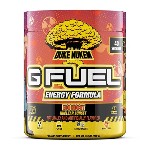 Miniatura 11 de G Fuel Sonic - Polvo de bebida energética preentrenamiento, mezcla de cafeína para juegos, sin azúcar, aminoácidos para el enfoque, vitaminas +