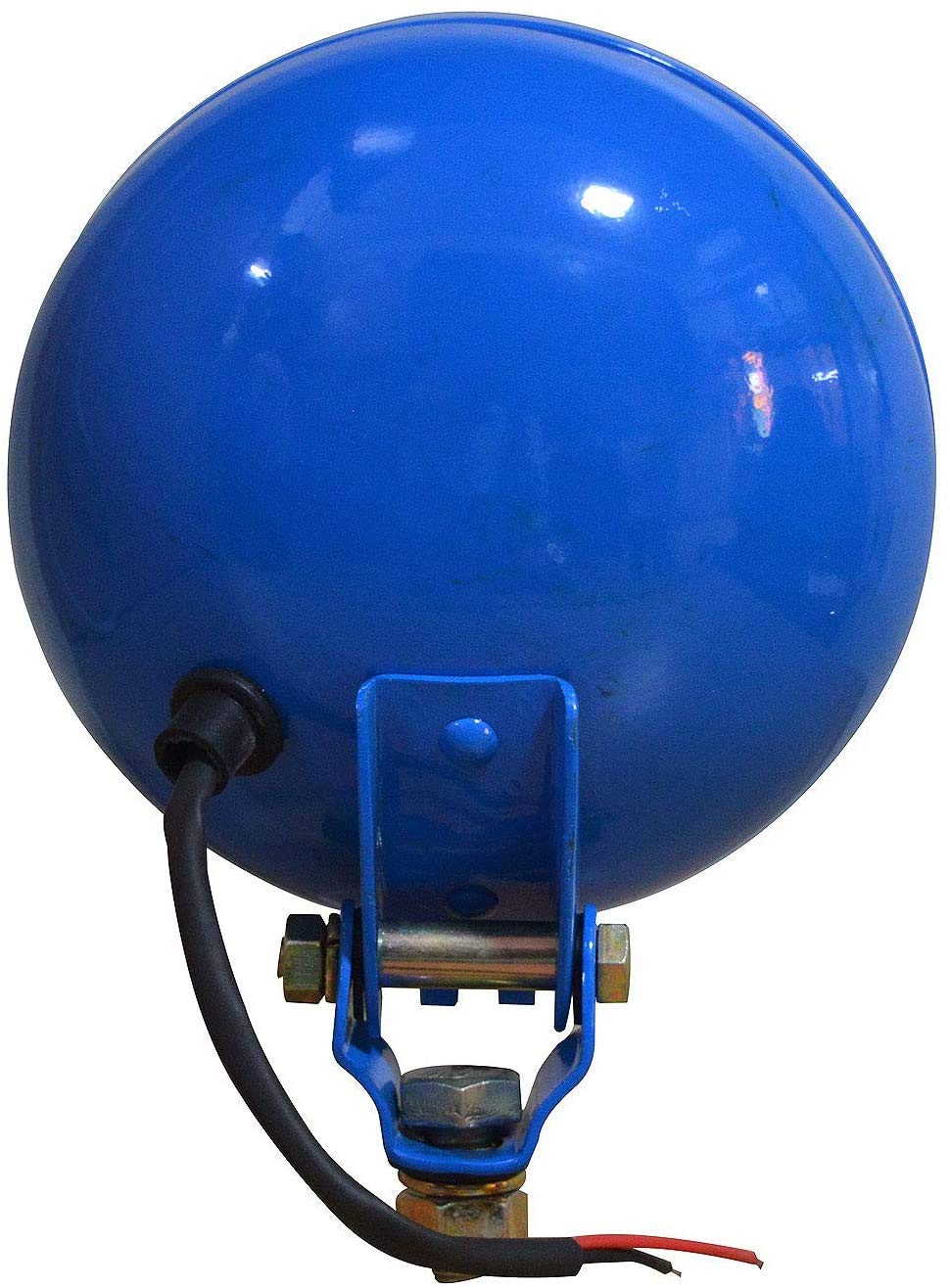 Set di montaggio lampada per aratro azzurro adatto per trattore con lampadina 12 V