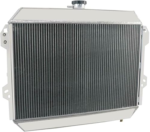 Enignelooc 4 Row Aluminum Radiator For 1975-1983 Nissan Datsun 280Z 280ZX 28L L6 1976 1977 1978 1979 1980 1981 1982