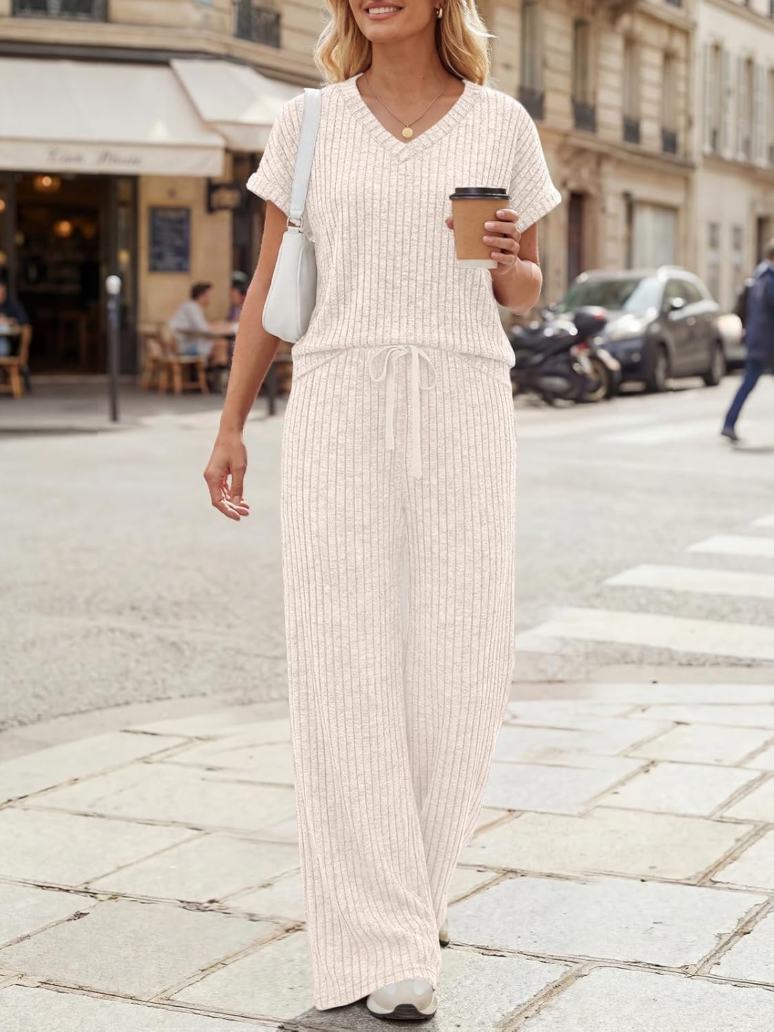 LILLUSORY Womens 2 Piece Lounge Sets 2026 Summer Vacation Outfits Airport Travel Resort Wear Beach Matching Spring Sweatsuit - Image 2