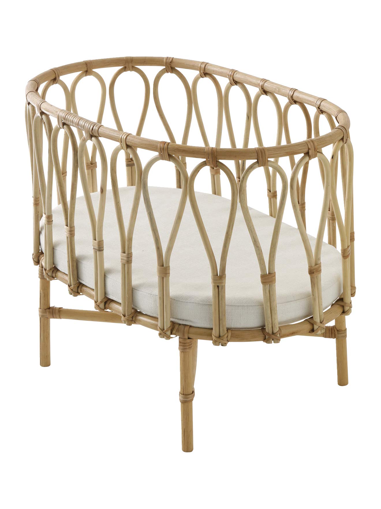 VERTBAUDET Puppenbett aus Rattan beige ONE Size