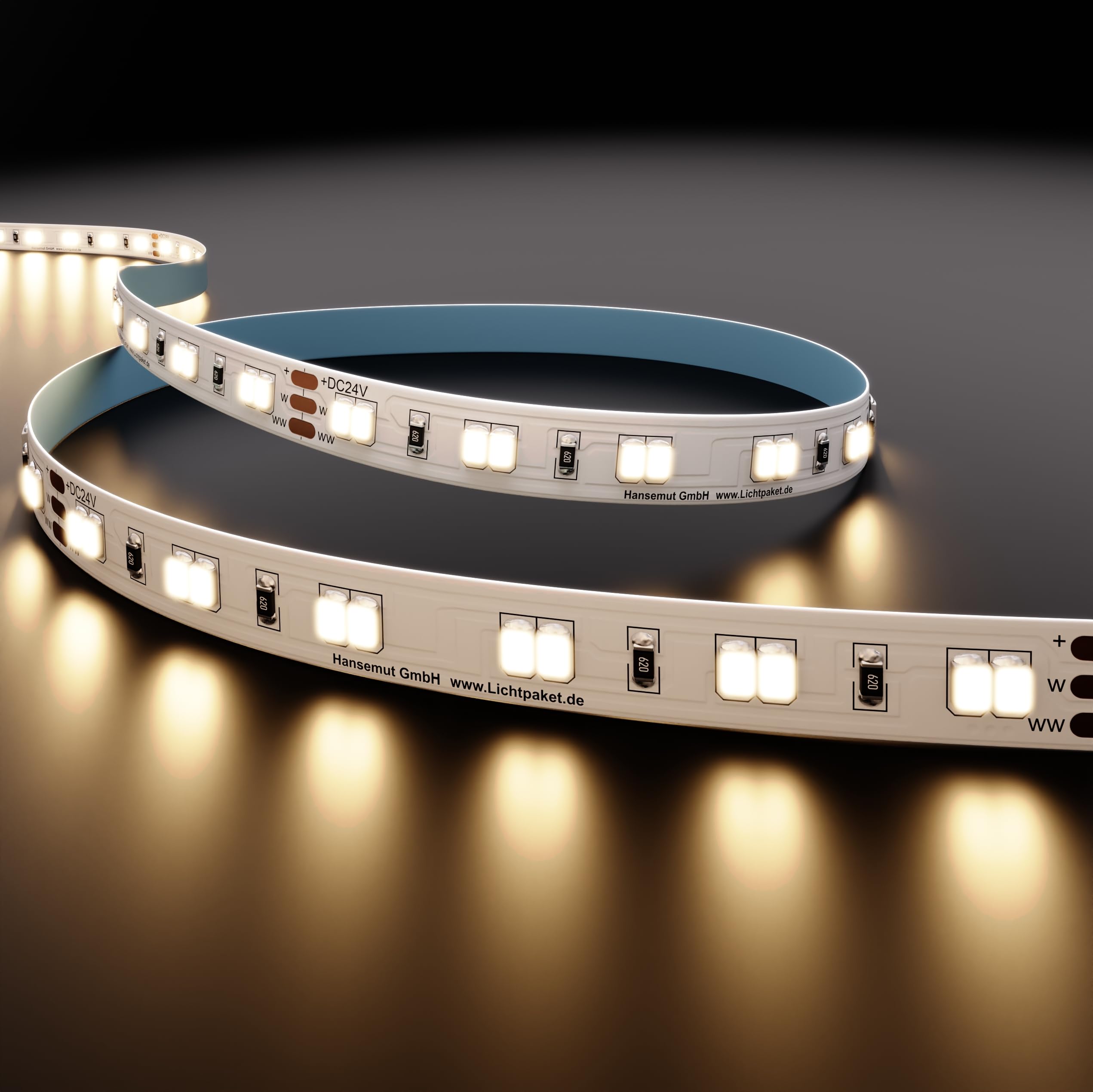 Taśma LED - ULM - ciepła biel / zimna biel CCT Deep Tunable 2000-6000K i 1200 diod LED/10 m