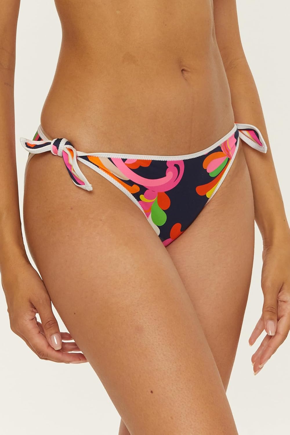 Trina Turk Women's Anniversary Stripe Reversible Tie Side Bikini Bottom, Cheeky Coverage, Swimwear Separates for Women