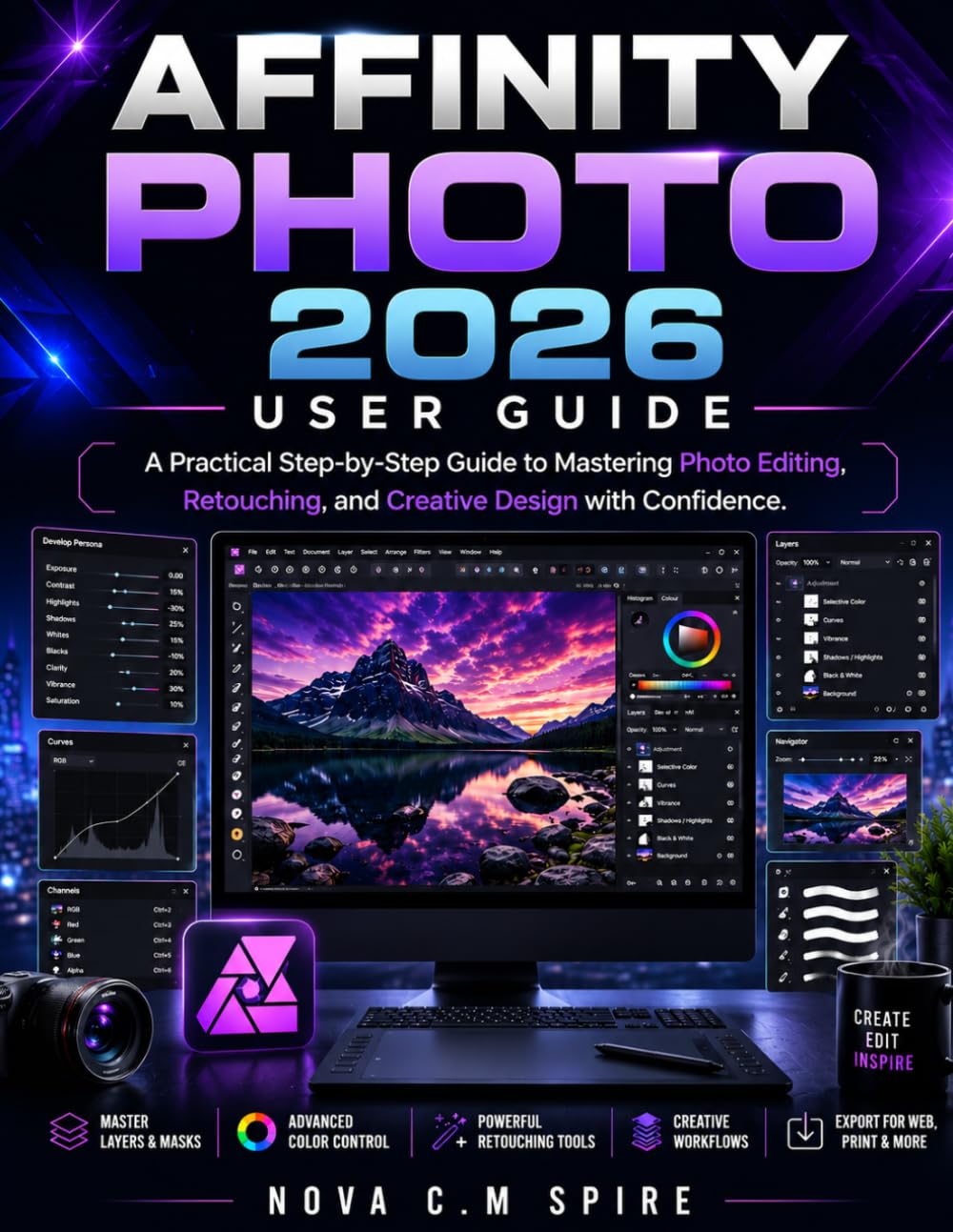 Affinity Photo 2026 User Guide: A Practical Step-by-Step Guide to Mastering Photo Editing, Retouching, and Creative Design with Confidence