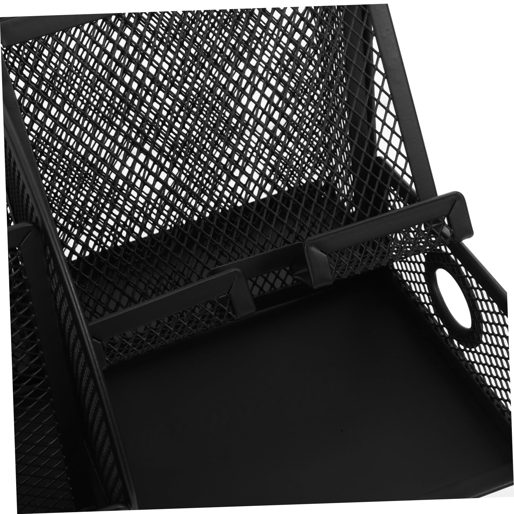 SOIMISS Schwarzer Eisen Stiftehalter für Schreibtisch Organizer