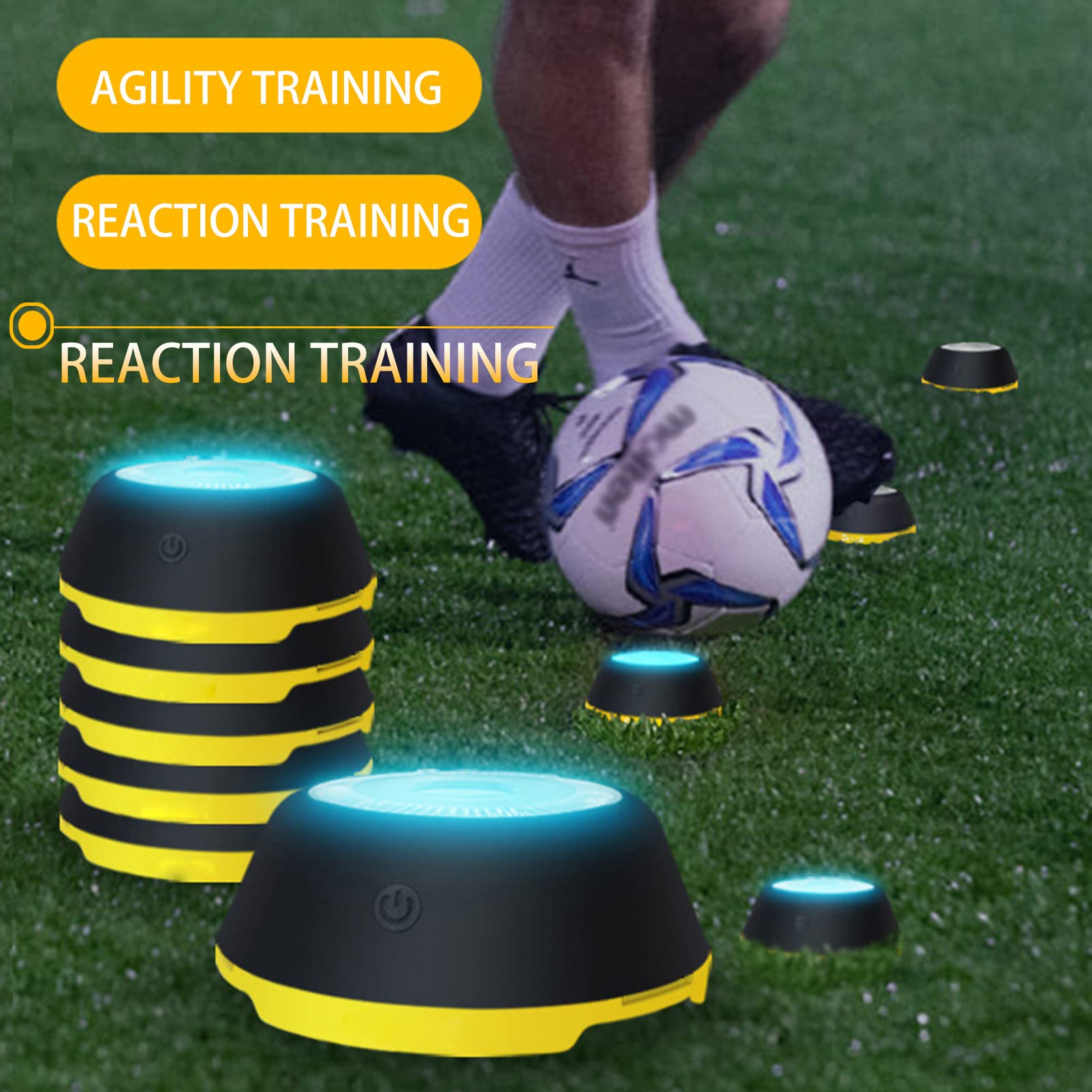 Reaction Training LED Light Pod per velocità, agilità e fitness, perfetto per allenatori e atleti in palestre e impianti sportivi
