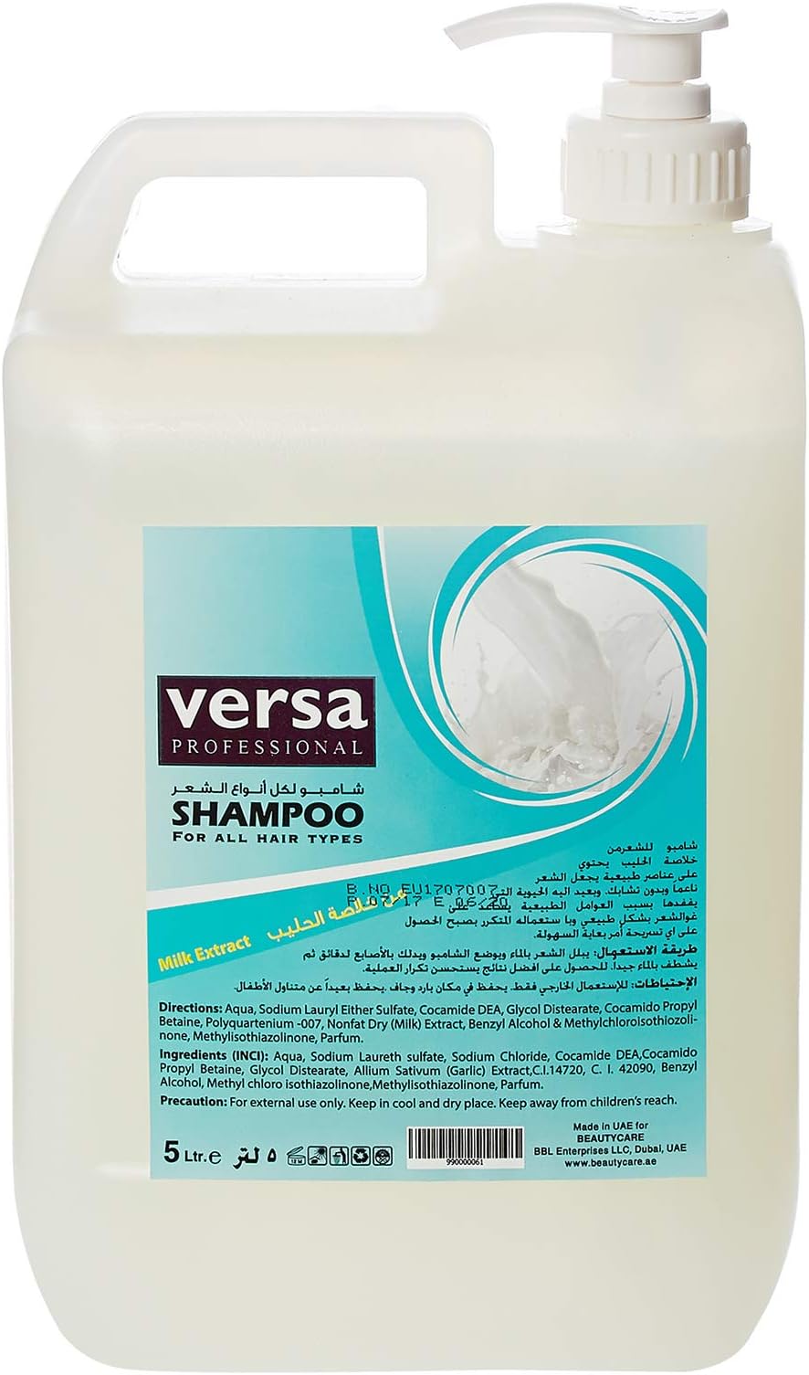 Versa shampoo for Damaged Hair -Milk- 5 Liter