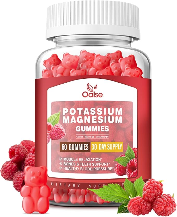 Potassium Magnesium Gummies for Adults Kids, High