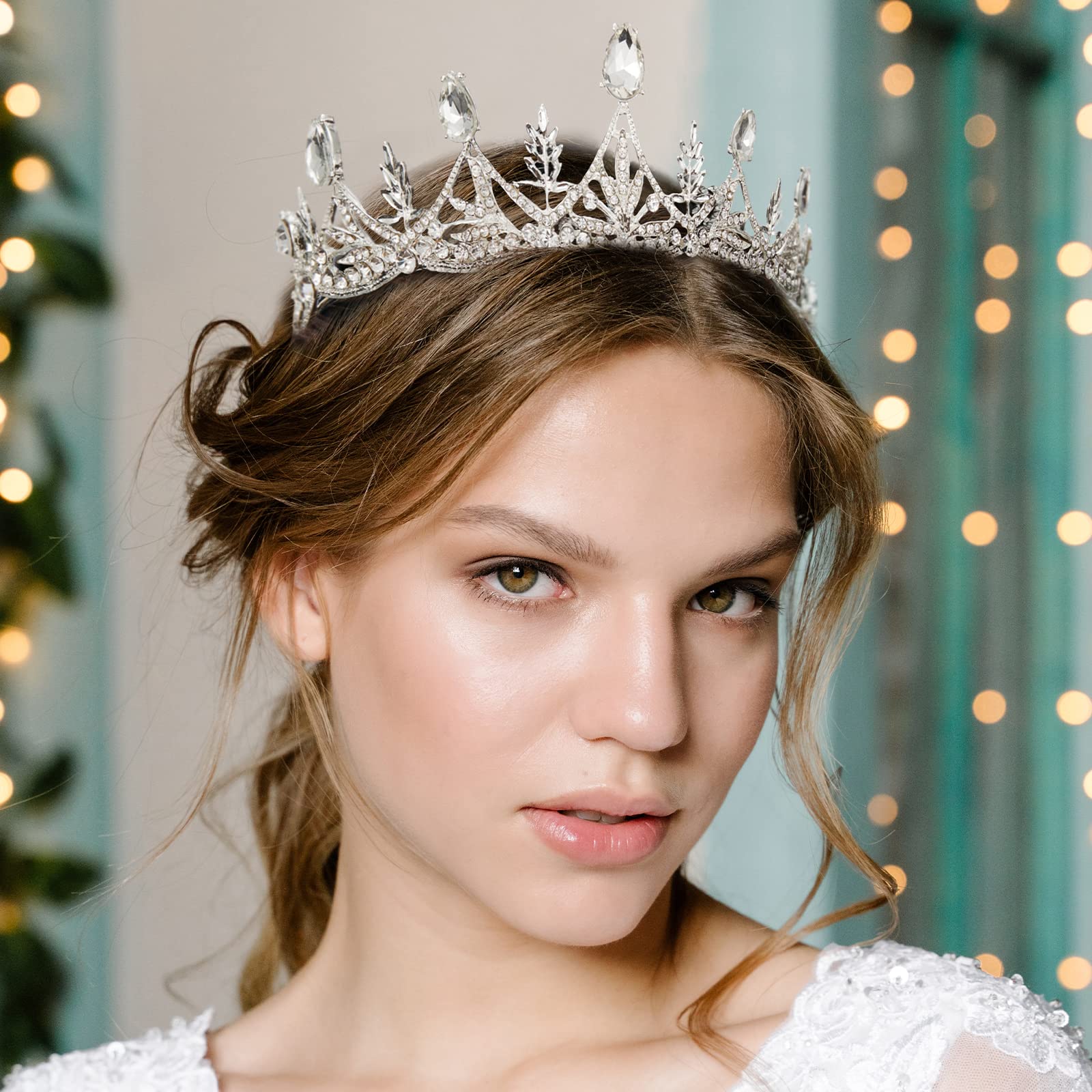 Amazon.com: AW BRIDAL Crystal Silver Tiaras and Crowns for 