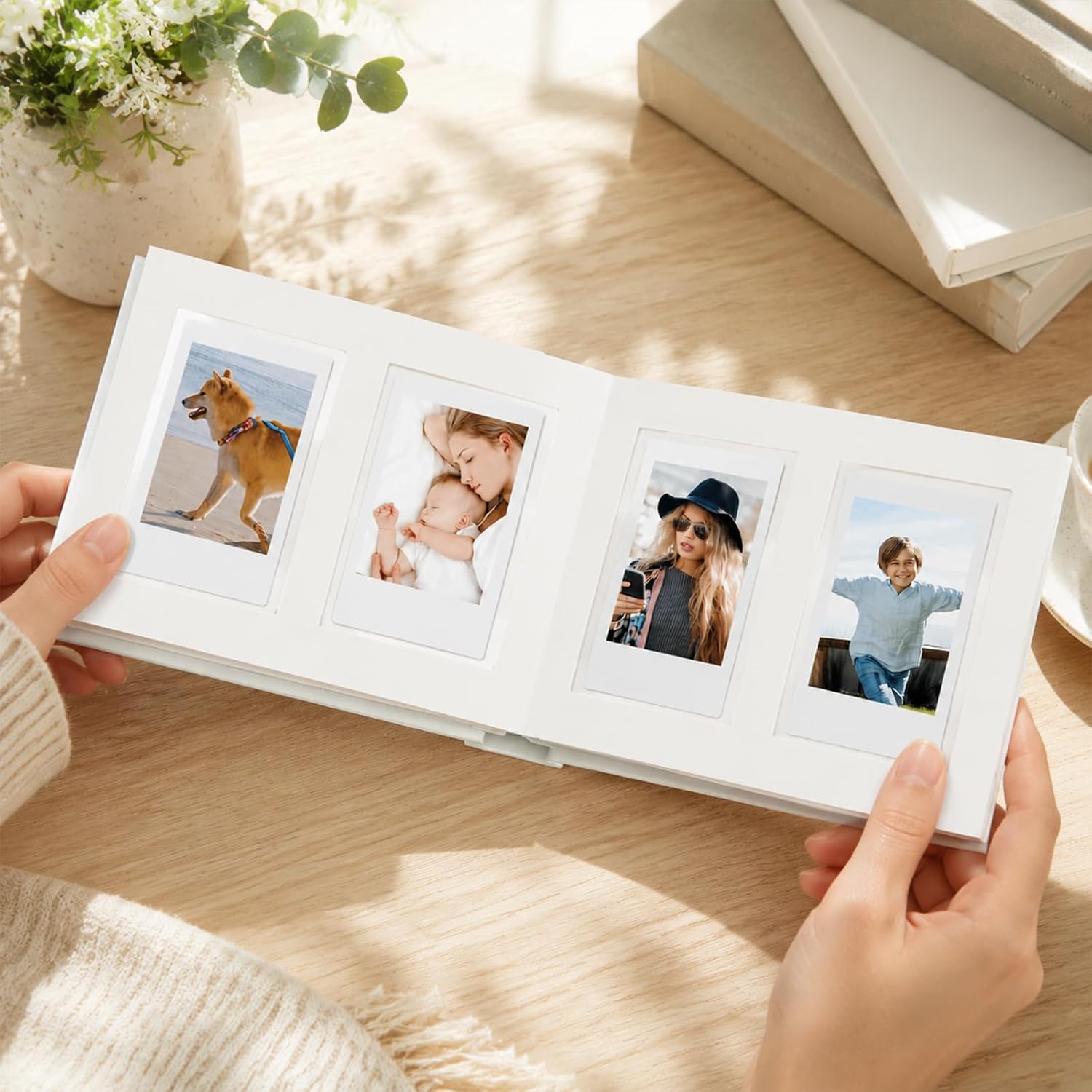 Ruibytree 64 Pockets Polariod Photo Album for Insatx Mini Pictures, White
