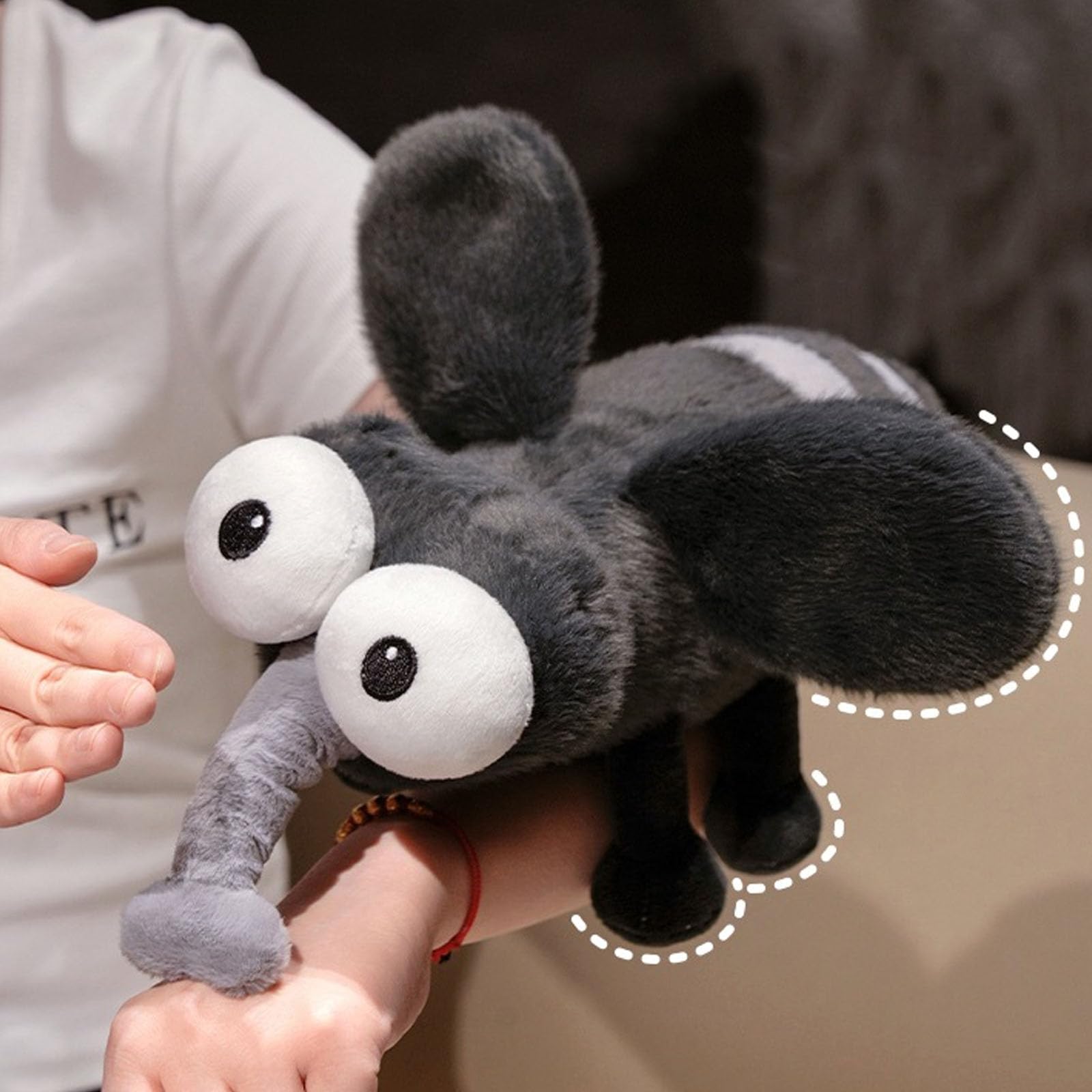 pluszowa zabawka, Śliczne pluszowe zabawki-komary Miękkie nadziewane owady na prezent dla dzieci dekoracja sypialni(Childhood,25cm)