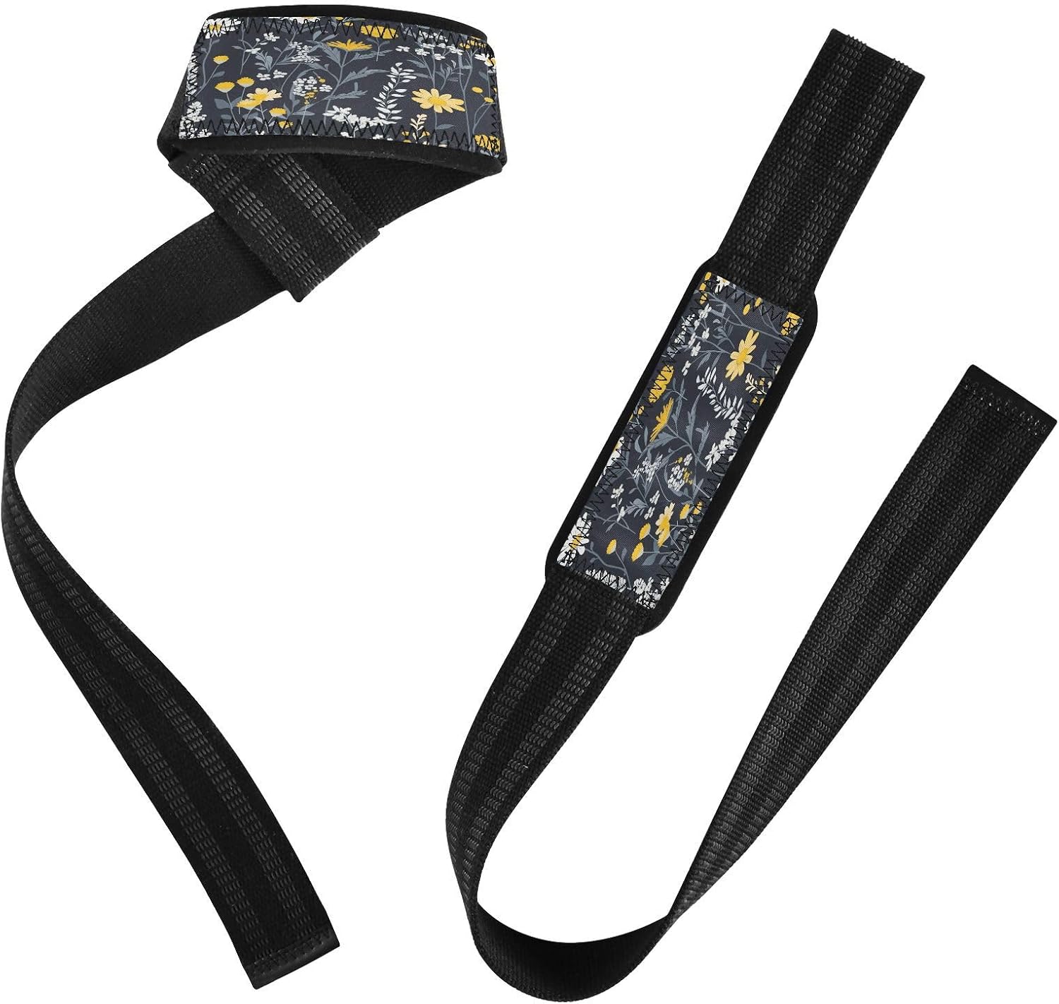 Kigai Colorful Flowers Weight Lifting Straps for Men Women Anti Slip Lifting Wrist Straps with Neoprene Padded for Weightlifting Gym Strength Training